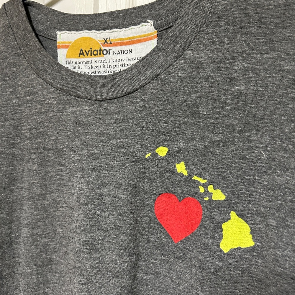 Aviator Nation Limited Edition Hawaii Love Tee. Size XL - Picture 8 of 16